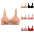 thumbnail image 1 of Womens Sports Bras Breathable Workout Bra for Gym Women's Wireless Push Up Lace Bra Double Support Full Coverage Stay-in-Place Straps Slim Fit Comfortable Sag Lift Bra, 1 of 5