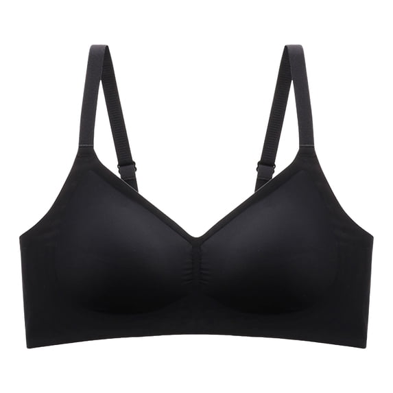 Womens Sports Bras Low Impact Sports Bra Comfortable Seamless Full Coverage Bra for Women Wireless Bras With Soft Support Regular And Plus Size