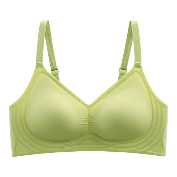 Womens Sports Bras Low Impact Sports Bra Comfortable Seamless Full Coverage Bra for Women Wireless Bras With Soft Support Regular And Plus Size
