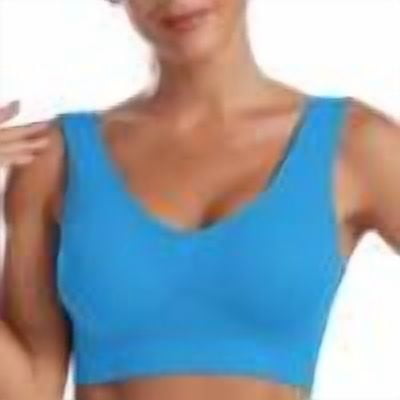 Womens Sports Bras, Push Up Yoga Comfort Seamless Tank Top Stretchy Workout Bra with Removable Pads