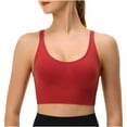 thumbnail image 1 of Womens Sports Bras Wireless Push-Up Pullover High-Impact Underwear Ladies Casual Solid Quick-Drying Full-Coverage Workout Bralettes, 1 of 7