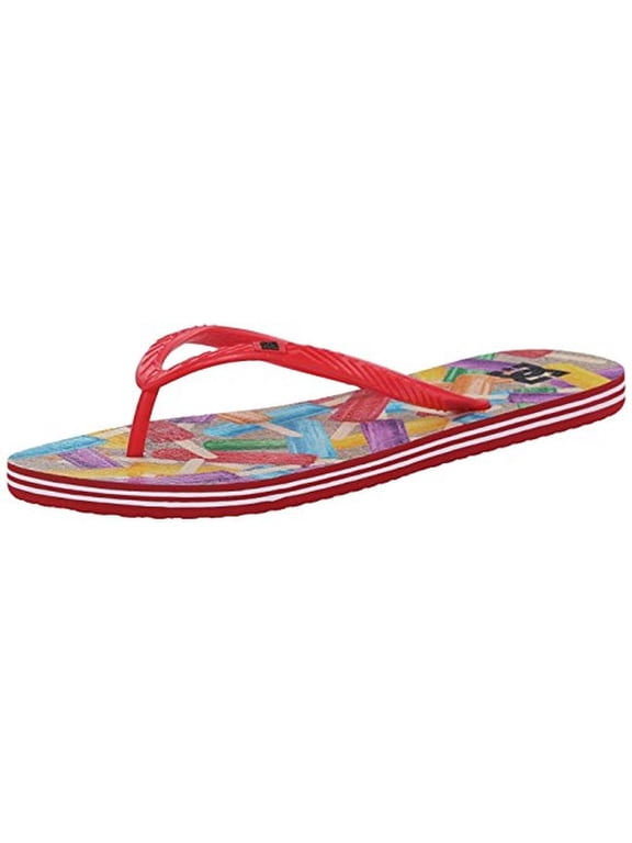Womens Spray Graffik Lightweight Flip-Flops
