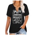 thumbnail image 1 of Womens Spring Short Sleeve Tees Country Music Print Vacation Tops Casual V-Neck Trendy Fashion T Shirts, 1 of 4