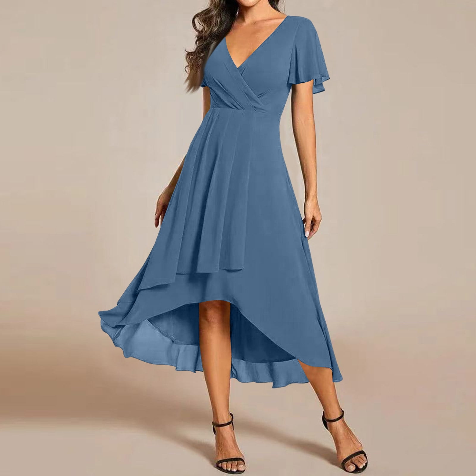 light pink chiffon prom dress A-Line Off The Shoulder Long Dresses With Ruff – RomanBridal Color:Lilac/Pink/Blue Print BDay1 Luxe Ruched Mini Dress Beaded 4