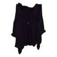 thumbnail image 1 of Womens Spring Summer Shirts Casual Solid Color Cotton Linen Lapel Single 3/4 Sleeve Shirts for Women, 1 of 3