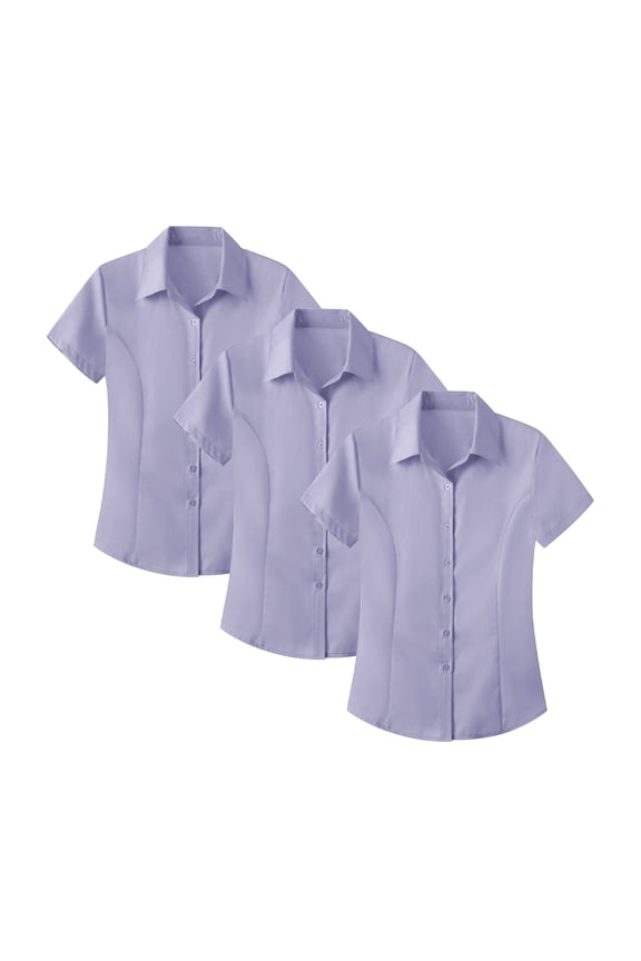 Womens Spring Summer Shirts Interview Formal Outfit Without Ironing Short Sleeve Business Short Sleeve Shirts for Women