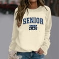 thumbnail image 1 of Womens Spring Sweatshirts Senior 2026 Print Crewneck Y2K Pullover Casual Long Sleeve Loose Fit Tops, 1 of 7