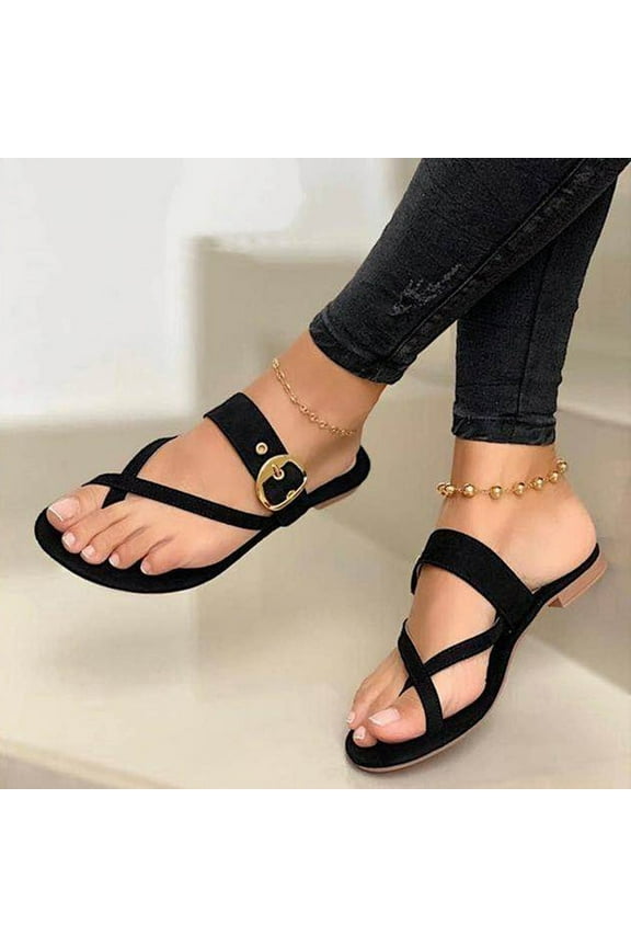 Womens Spring Trends!AXXD Womens Slippers,Shoes Flip Flops Sandals Beach Sandals For Womens New Arrival Size 7