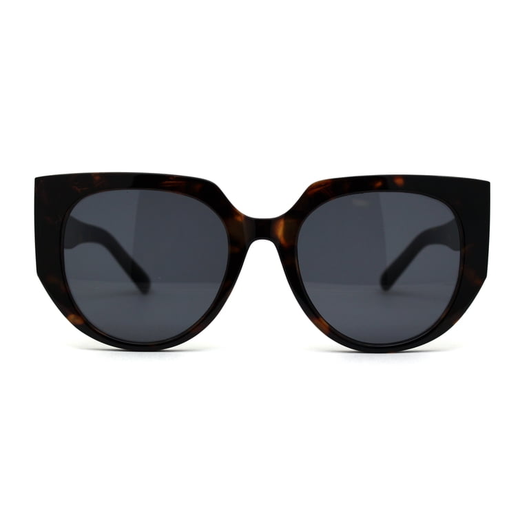 Womens Squared Designer Plastic Butterfly Chic Sunglasses  display picture 1