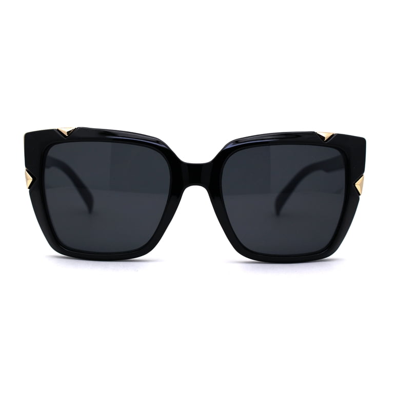 Womens Squared Rectangle Large Cat Eye Chic Plastic  display picture 1