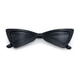 thumbnail image 1 of Womens Squared Triangle Gothic Retro Cat Eye Plastic 20s Sunglasses All Black, 1 of 4
