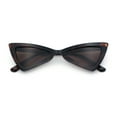 thumbnail image 1 of Womens Squared Triangle Gothic Retro Cat Eye Plastic 20s Sunglasses Tortoise - Brown, 1 of 8