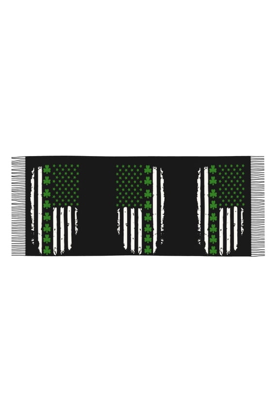 Womens St. Patrick'S Day Big Irish America Flag Scarf Shawl Wraps Soft Warm Shawls