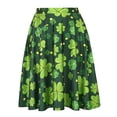 thumbnail image 1 of Womens St. Patricks Day Skirts for Women Shamrock Clover Skirt (Size: Medium), 1 of 5