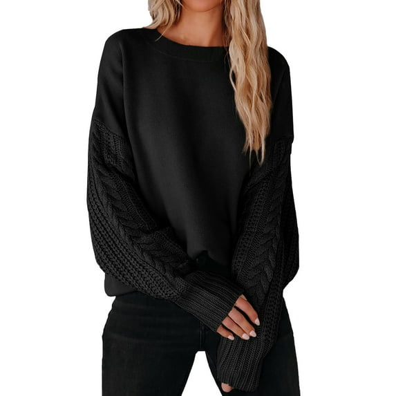 Womens St Patricks Day Sweatshirt, Oversized Crewneck Knit Sweater - Long Sleeve Drop Shoulder Solid Color Comfort Pullover Top For St Patricks Day,Size:M