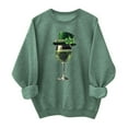 thumbnail image 1 of Womens St Patricks Day Sweatshirts Shamrock Clover Print Shirts Casual Irish Leaf Long Sleeve Pullover Tops, 1 of 6