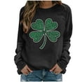 thumbnail image 1 of Womens St Patricks Day Tops Casual Crewneck Sweatshirt Shamrock Long Sleeve Shirt St Patricks Day Shirts Womens Green Top, 1 of 7