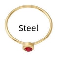 thumbnail image 1 of Womens Stainless Steel Rings With Geometric Design Simple European Personality Rings Drill Decoration Steel Or, 1 of 6