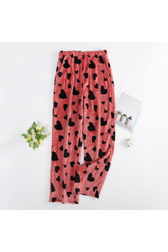 Womens Star Print Sweatpants High Waist Warm Long Pants Comfort Casual Pajama Pants High Waisted Drawstring Elastic Waist Pants Sleepear with Pockets