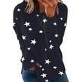 thumbnail image 1 of Womens Star Print Sweatshirt,Sweatshirt for Women,Women's Casual Graphic Long Sleeve Shirt Oversized Pullover Loose Tops Blouse Trendy Shirt, 1 of 6