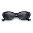 thumbnail image 1 of Womens Star Stud Jewel Trim Arm Mod Cat Eye Plastic Fashion Diva Sunglasses All Black, 1 of 7
