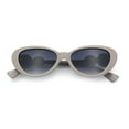 thumbnail image 1 of Womens Star Stud Jewel Trim Arm Mod Cat Eye Plastic Fashion Diva Sunglasses Grey - Smoke, 1 of 7