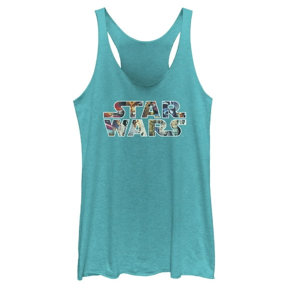 Womens Star Wars Epic Logo Racerback Tank