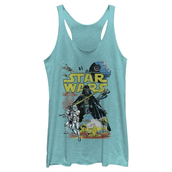 Womens Star Wars Galactic Battle Racerback Tank