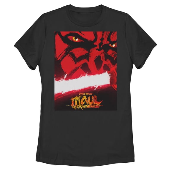 Womens Star Wars: Maul – Shadow Lord Sith Lord Classic Poster T Shirt