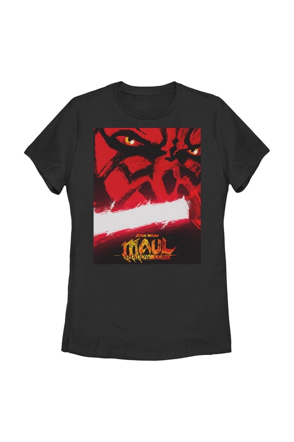 Womens Star Wars: Maul – Shadow Lord Sith Lord Classic Poster T Shirt
