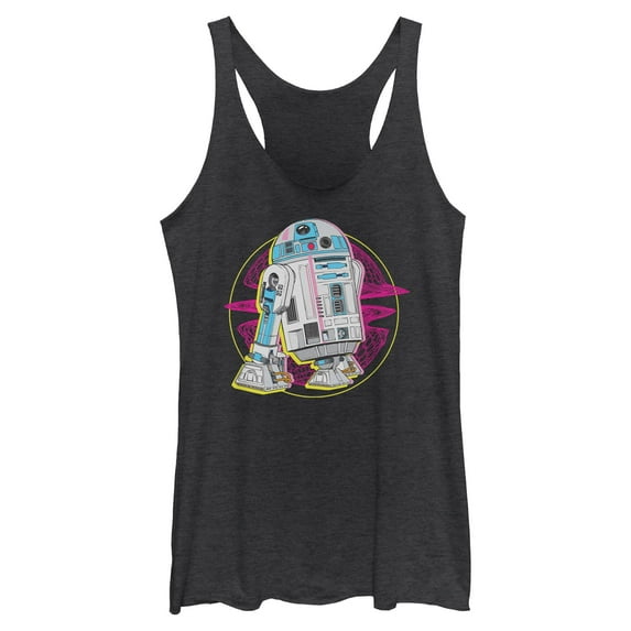 Womens Star Wars R2-D2 Retro Vibes Racerback Tank