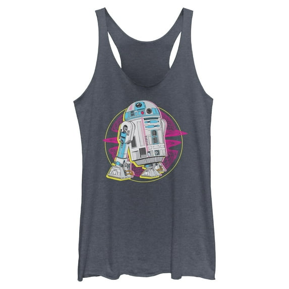 Womens Star Wars R2-D2 Retro Vibes Racerback Tank