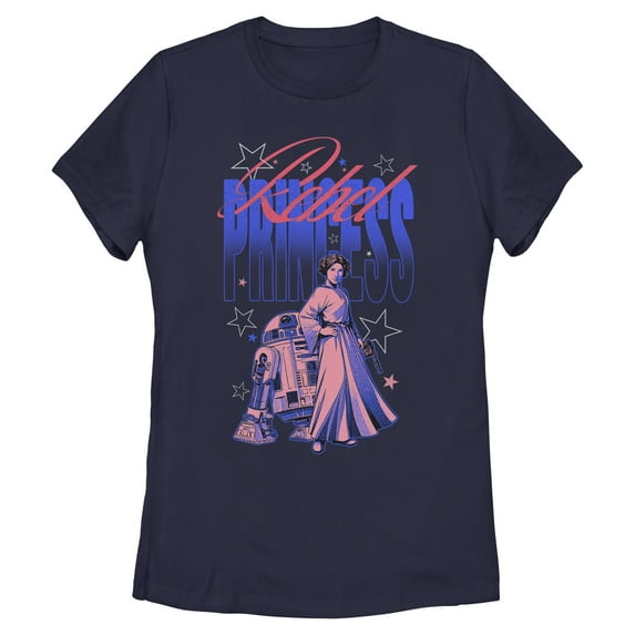 Womens Star Wars Rebel Princess Stars T Shirt