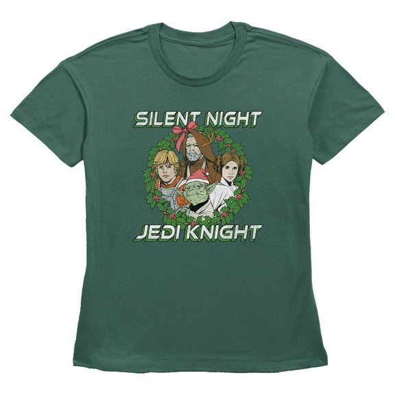 Womens Star Wars Silent Night Jedi Knight T Shirt