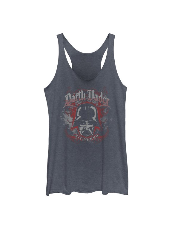 Womens Star Wars Sith Lord Darth Vader Face Racerback Tank