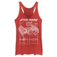 thumbnail image 1 of Womens Star Wars TIE Fighter Schematic Racerback Tank, 1 of 4