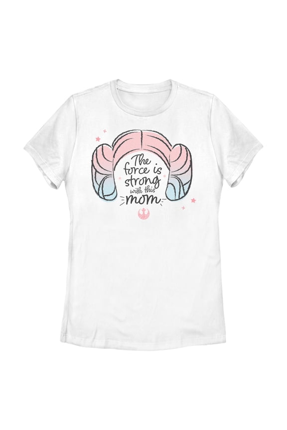 Womens Star Wars The Force Is Strong With This Mom T Shirt