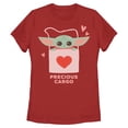 thumbnail image 1 of Womens Star Wars: The Mandalorian Grogu Hearts Precious Cargo T Shirt, 1 of 5