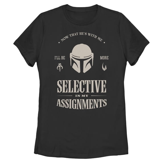 Womens Star Wars: The Mandalorian and Grogu Selective In My Assignments T Shirt