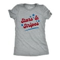 thumbnail image 1 of Womens Stars and Stripes Glitter T Shirt Funny Cool Fourth Of July Party Patriotic Tee for Ladies Womens Graphic Tees, 1 of 9