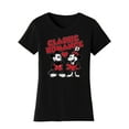 thumbnail image 1 of Womens Steamboat Willie T-Shirt - Vintage Classic Romance Cartoon Shirt, Black Medium, 1 of 3