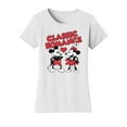 thumbnail image 1 of Womens Steamboat Willie T-Shirt - Vintage Classic Romance Cartoon Shirt, White 3X-Large, 1 of 3