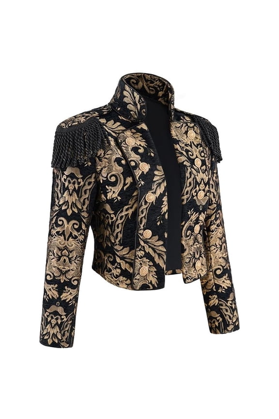 Womens Steampunk Vintage Jacket Long Sleeve Gothic Victorian Style Tailcoat Retro Medieval Coat