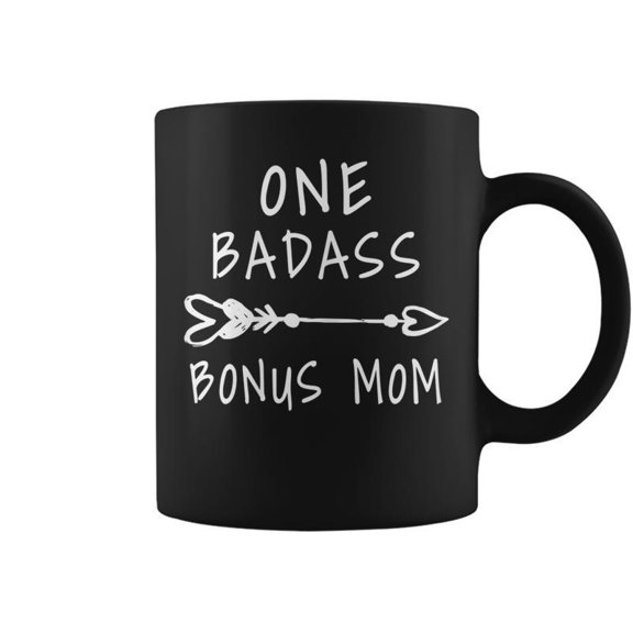 Womens Step Family Funny One Badass Bonus Mom Gift For Stepmom Coffee Mugs