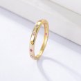 thumbnail image 1 of Womens Sterling Silver Ring Diamond Cut Geometric Design With Colored Zircon Gemstone Fashion Jewelry Festival, 1 of 5