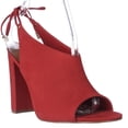 thumbnail image 1 of Womens Steve Madden Saffron Back Lace Peep Toe Mules - Red, 1 of 7