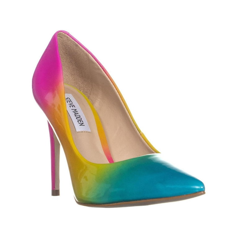 Womens Steve Madden Zaney Pointed Toe Classic Heels Rainbow Multi