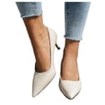 thumbnail image 1 of Womens Stiletto High Heels Dress Shoes Formal Pointed Toe Leather Dressy Pumps for Work Business Office, 1 of 6