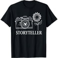 thumbnail image 1 of Womens Storyteller Flowers Photographer Photography T-Shirt, 1 of 3