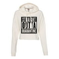 thumbnail image 1 of Womens Straight Outta Quarantine Cropped Hooded Sweatshirt, 1 of 1
